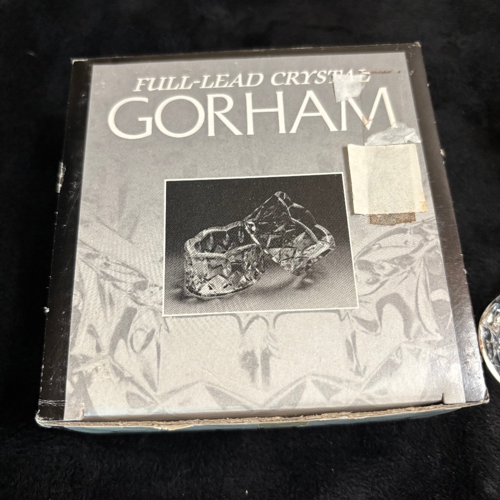 Gorman King Edward Pattern- German Crystal- heavy quality- Set of 8 Napkin holdr